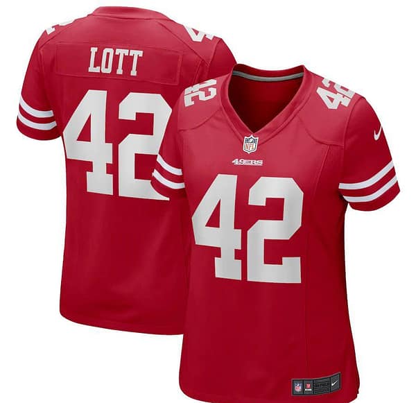 Women's Ronnie Lott Scarlet Retired Player Limited Team Jersey