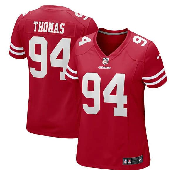 Women's Solomon Thomas Scarlet Player Limited Team Jersey