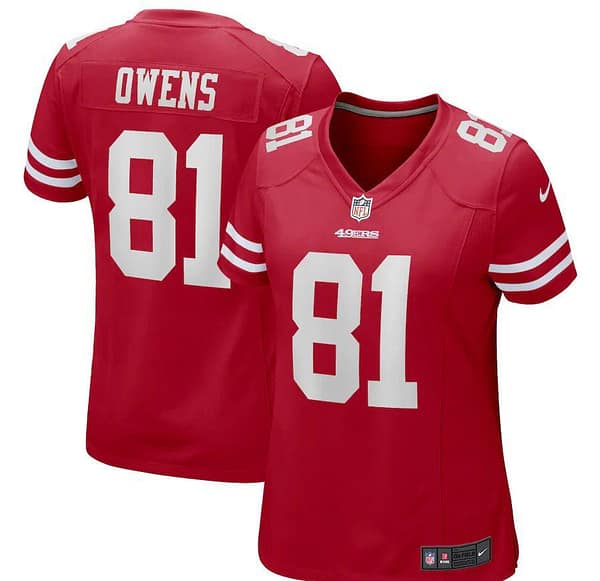 Women's Terrell Owens Scarlet Retired Player Limited Team Jersey