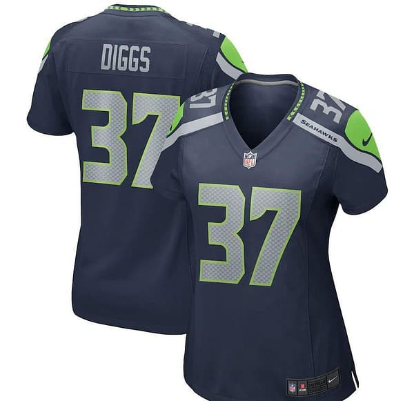 Women's Quandre Diggs Navy Player Limited Team Jersey