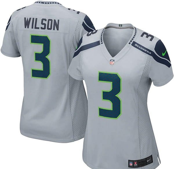 Women's Russell Wilson Gray Player Limited Team Jersey