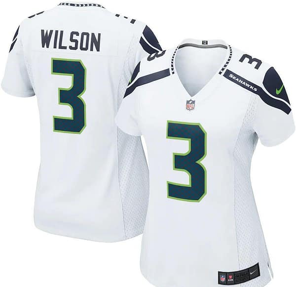 Women's Russell Wilson White Player Limited Team Jersey