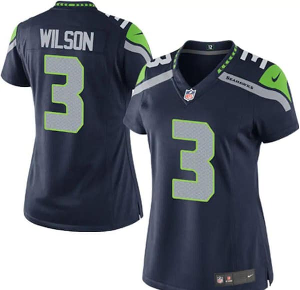 Women's Russell Wilson College Navy Player Limited Team Jersey