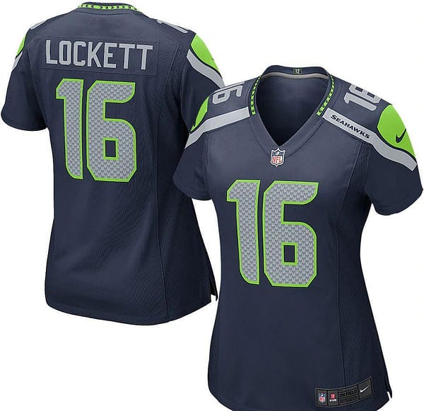 Women's Tyler Lockett Navy Player Limited Team Jersey