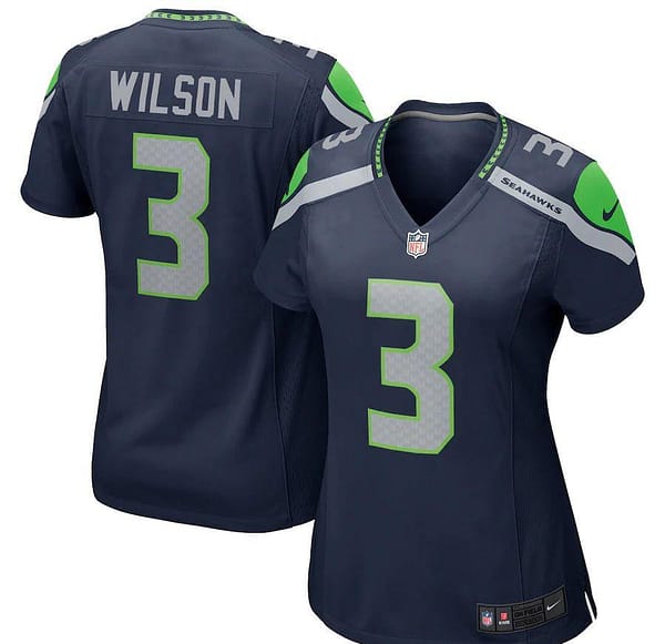 Women's Russell Wilson Navy Player Limited Team Jersey