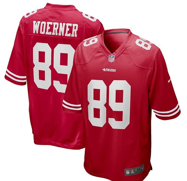 Men's Charlie Woerner Scarlet Player Limited Team Jersey
