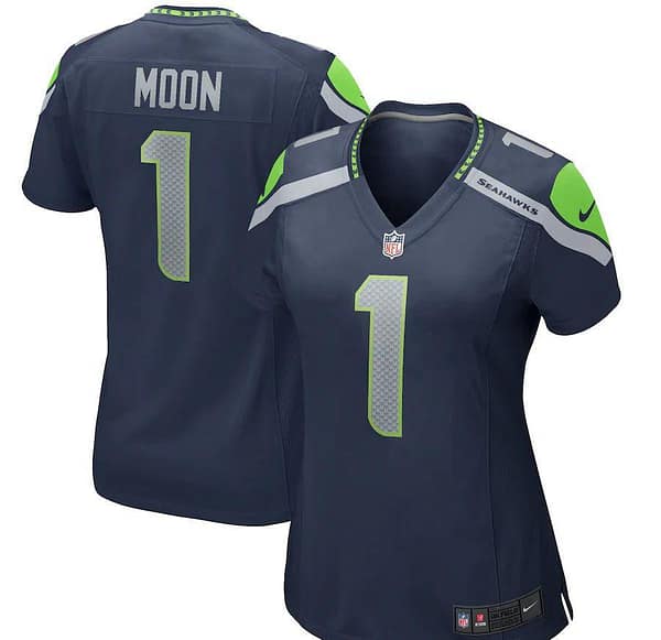 Women's Warren Moon College Navy Retired Player Limited Team Jersey