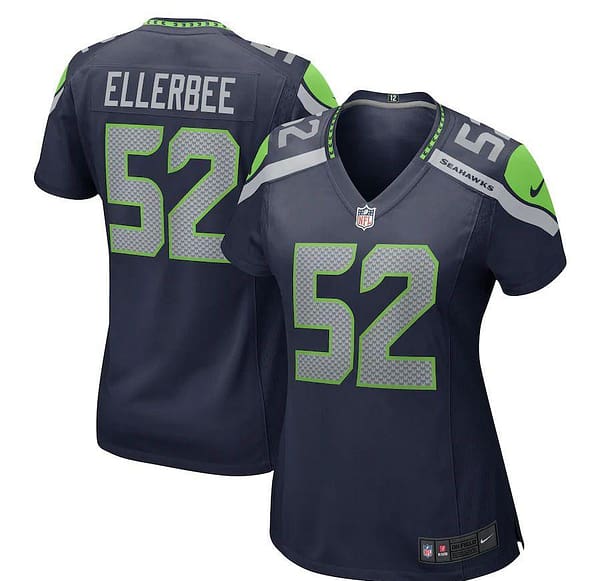 Women's Emmanuel Ellerbee College Navy Player Limited Team Jersey