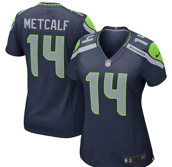 Women's DK Metcalf Navy Player Limited Team Jersey