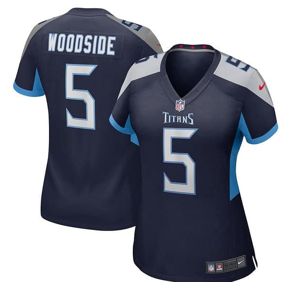 Women's Logan Woodside Navy Player Limited Team Jersey