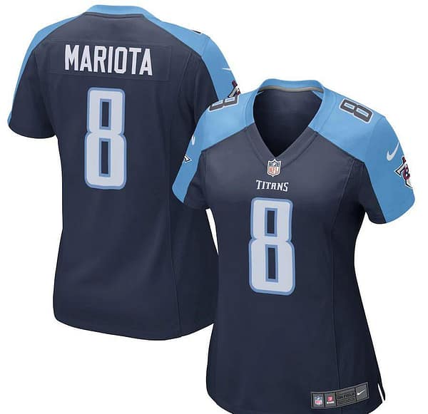 Women's Marcus Mariota Navy Player Limited Team Jersey