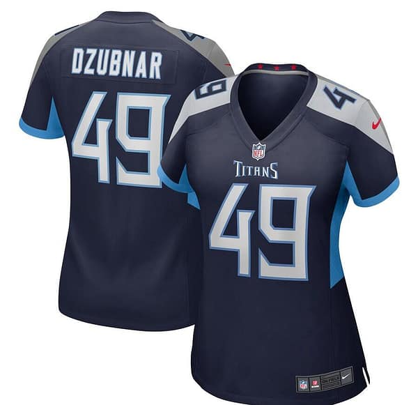 Women's Nick Dzubnar Navy Player Limited Team Jersey