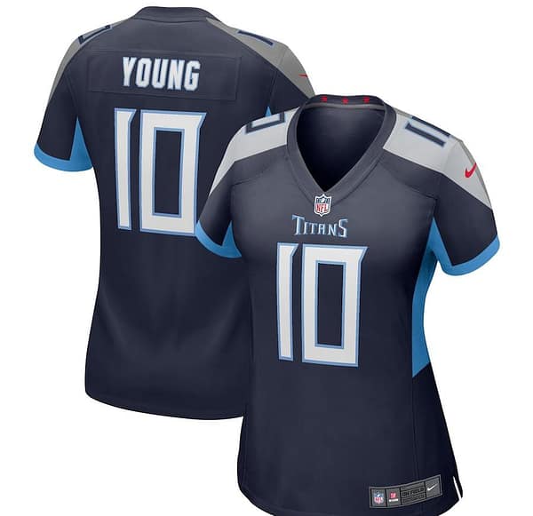 Women's Vince Young Navy Retired Player Limited Team Jersey