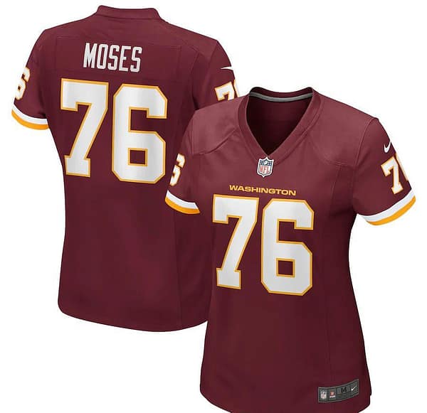 Women's Morgan Moses Burgundy Player Limited Team Jersey