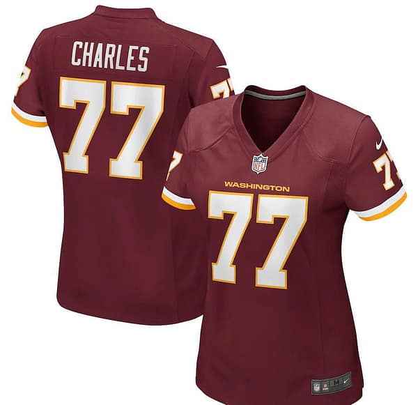 Women's Saahdiq Charles Burgundy Player Limited Team Jersey