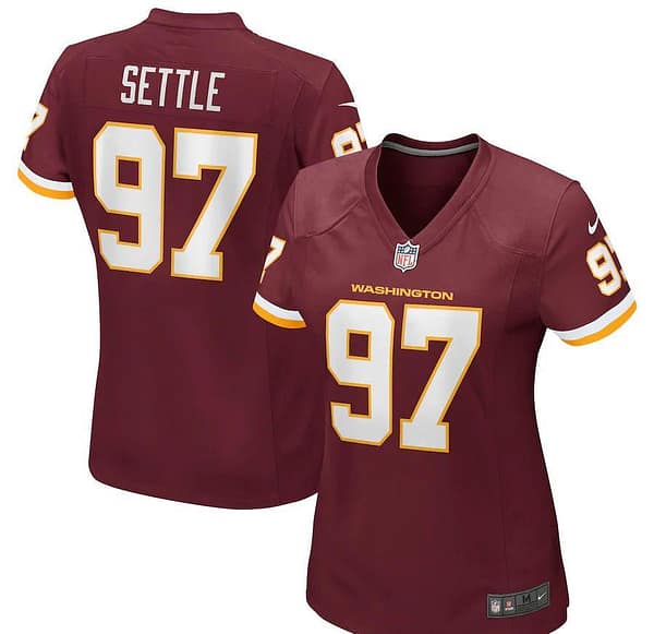 Women's Tim Settle Burgundy Player Limited Team Jersey