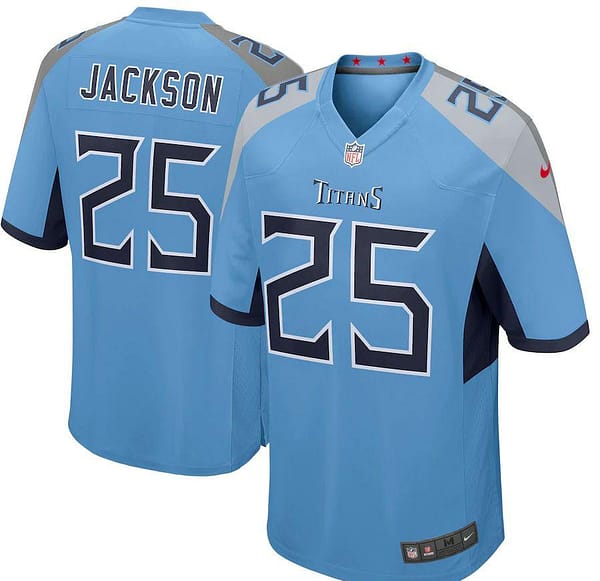 Men's Adoree' Jackson Light Blue Player Limited Team Jersey