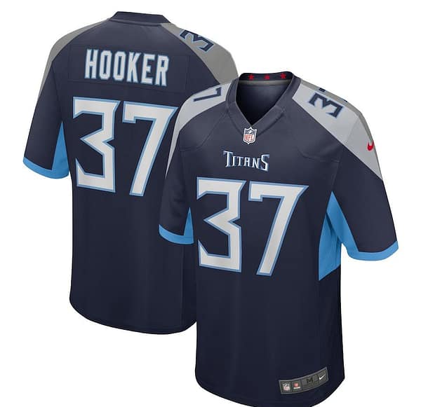 Men's Amani Hooker Navy Player Limited Team Jersey