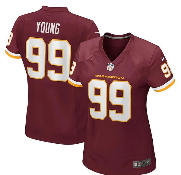 Women's Chase Young Burgundy Player Limited Team Jersey