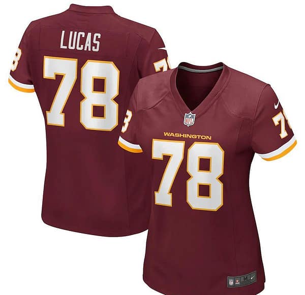 Women's Cornelius Lucas Burgundy Player Limited Team Jersey