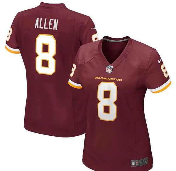 Women's Kyle Allen Burgundy Player Limited Team Jersey
