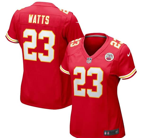 Women's Armani Watts Red Player Limited Team Jersey