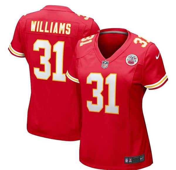 Women's Darrel Williams Red Player Limited Team Jersey