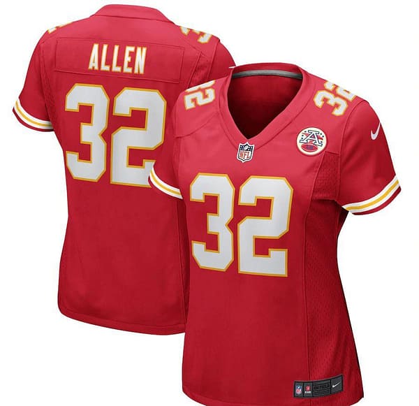 Women's Marcus Allen Red Retired Player Limited Team Jersey