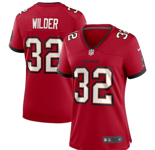 Women's James Wilder Red Retired Player Limited Team Jersey