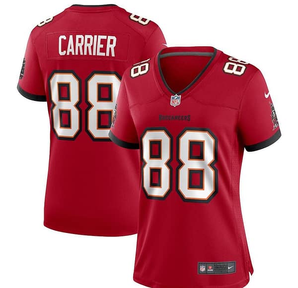 Women's Mark Carrier Red Retired Player Limited Team Jersey