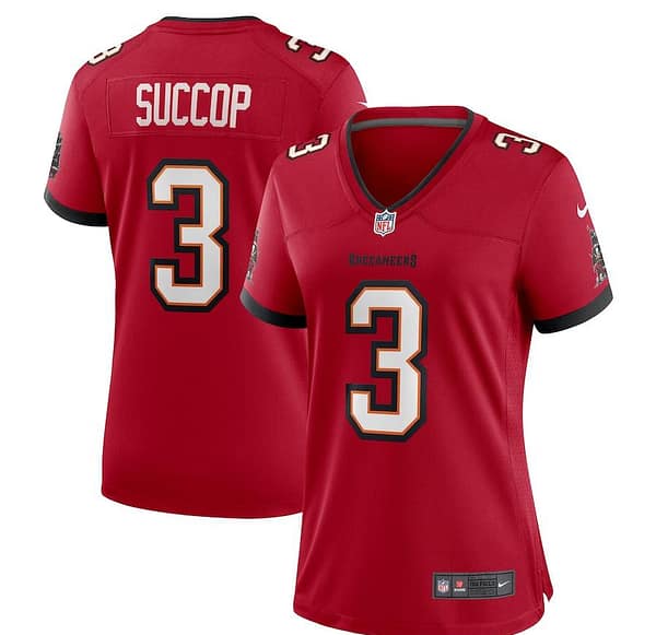 Women's Ryan Succop Red Player Limited Team Jersey