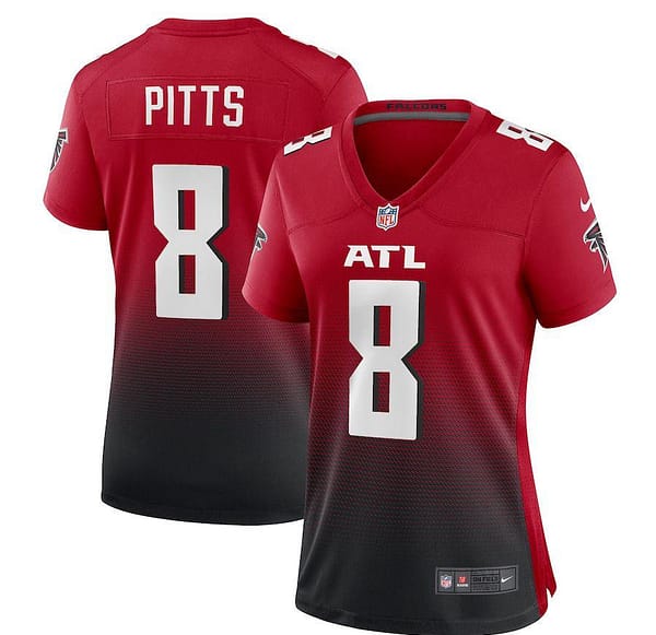 Women's Kyle Pitts Red 2021 Draft First Round Pick Alternate Player Limited Team Jersey