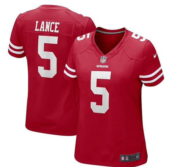 Women's Trey Lance Scarlet Player Limited Team Jersey