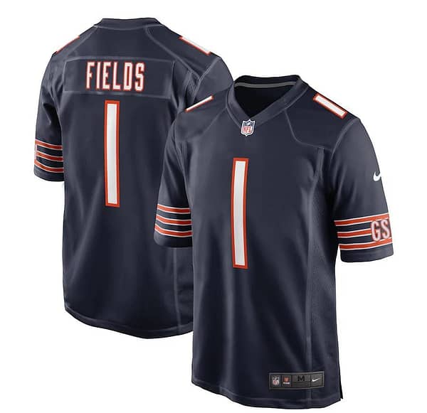 Youth Justin Fields Navy 2021 Draft First Round Pick Limited Team Jersey