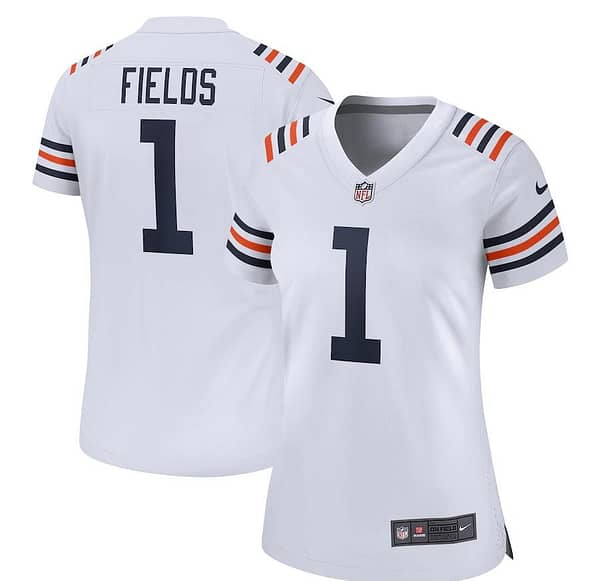 Women's Justin Fields White 2021 Draft First Round Pick Limited Team Jersey
