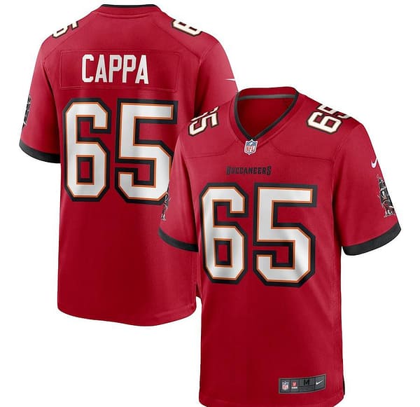Men's Alex Cappa Red Player Limited Team Jersey