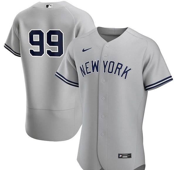 Men's Aaron Judge Gray Road 2020 Authentic Player Team Jersey
