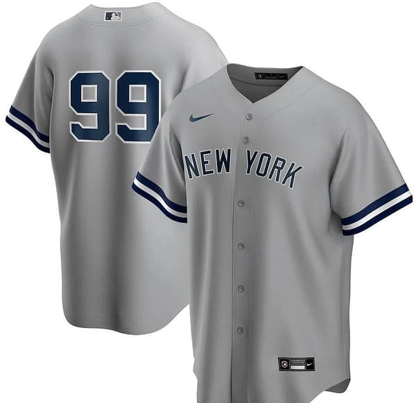 Men's Aaron Judge Gray Road 2020 Player Team Jersey