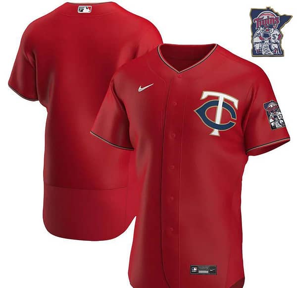 Men's Red Alternate 2020 Authentic Team Jersey