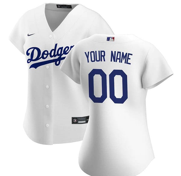 Women's White 2020 Home Custom Team Jersey
