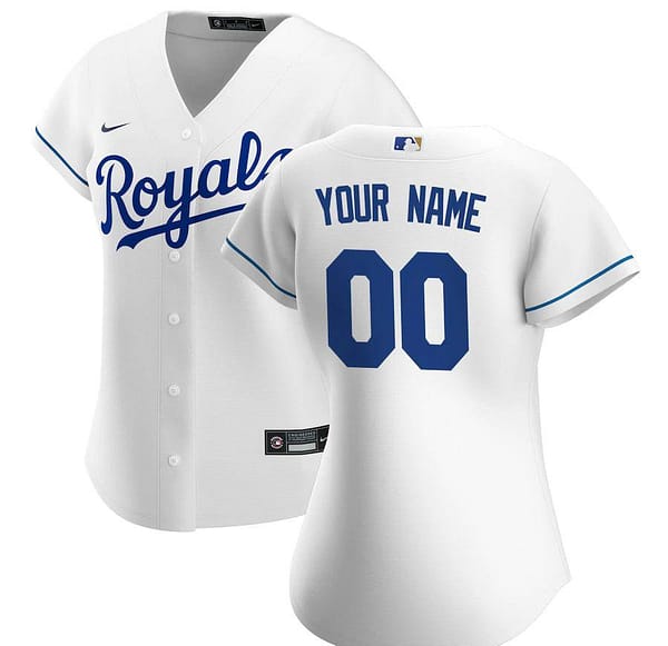 Women's White 2020 Home Custom Team Jersey