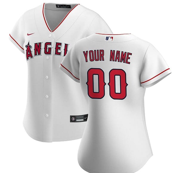Women's White 2020 Home Custom Team Jersey