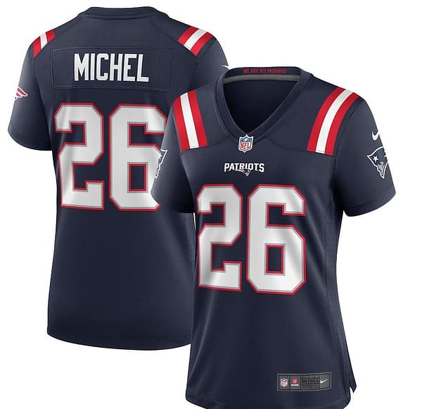 Women's Sony Michel Navy Player Limited Team Jersey