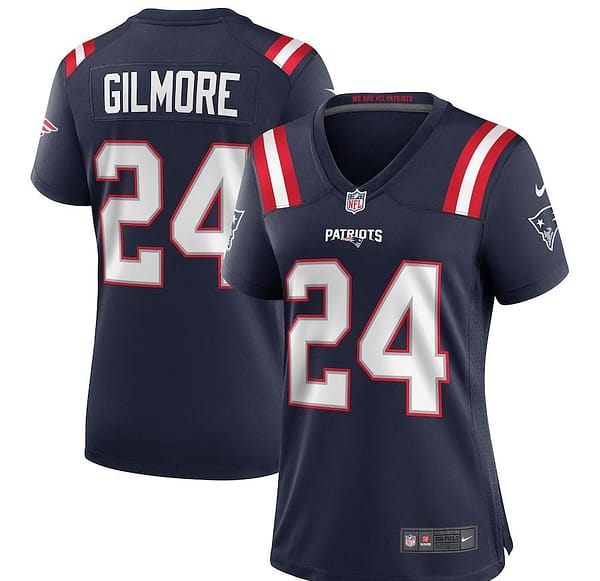 Women's Stephon Gilmore Navy Player Limited Team Jersey