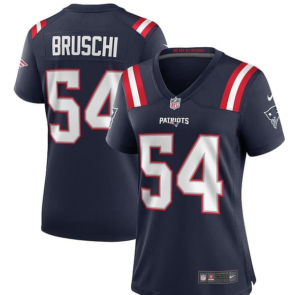 Women's Tedy Bruschi Navy Retired Player Limited Team Jersey
