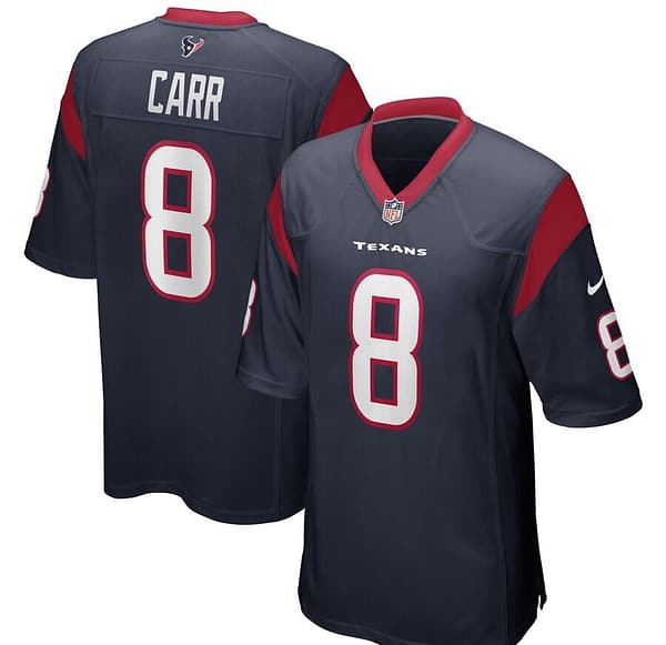 Men's David Carr Navy Retired Player Limited Team Jersey