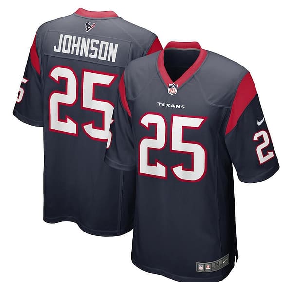 Men's Duke Johnson Navy Player Limited Team Jersey