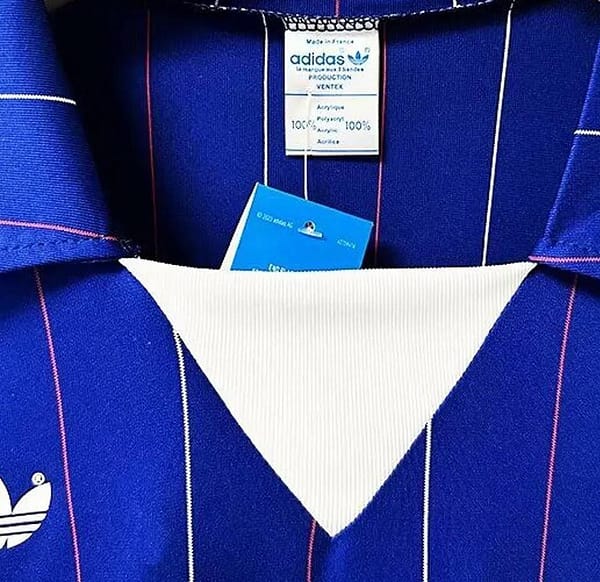 Retro 1982 France Home Long Sleeve Jersey - Image 5