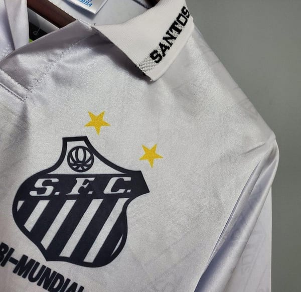 Retro 93/94 Santos Home Jersey - Image 7