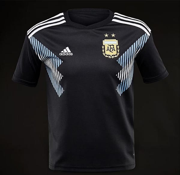 Retro 2018 Argentina Away Black Jersey